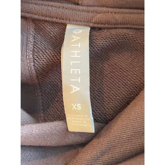 Athleta Moonrise Hoodie Sweatshirt in Mineral Brown - Picture 4 of 5